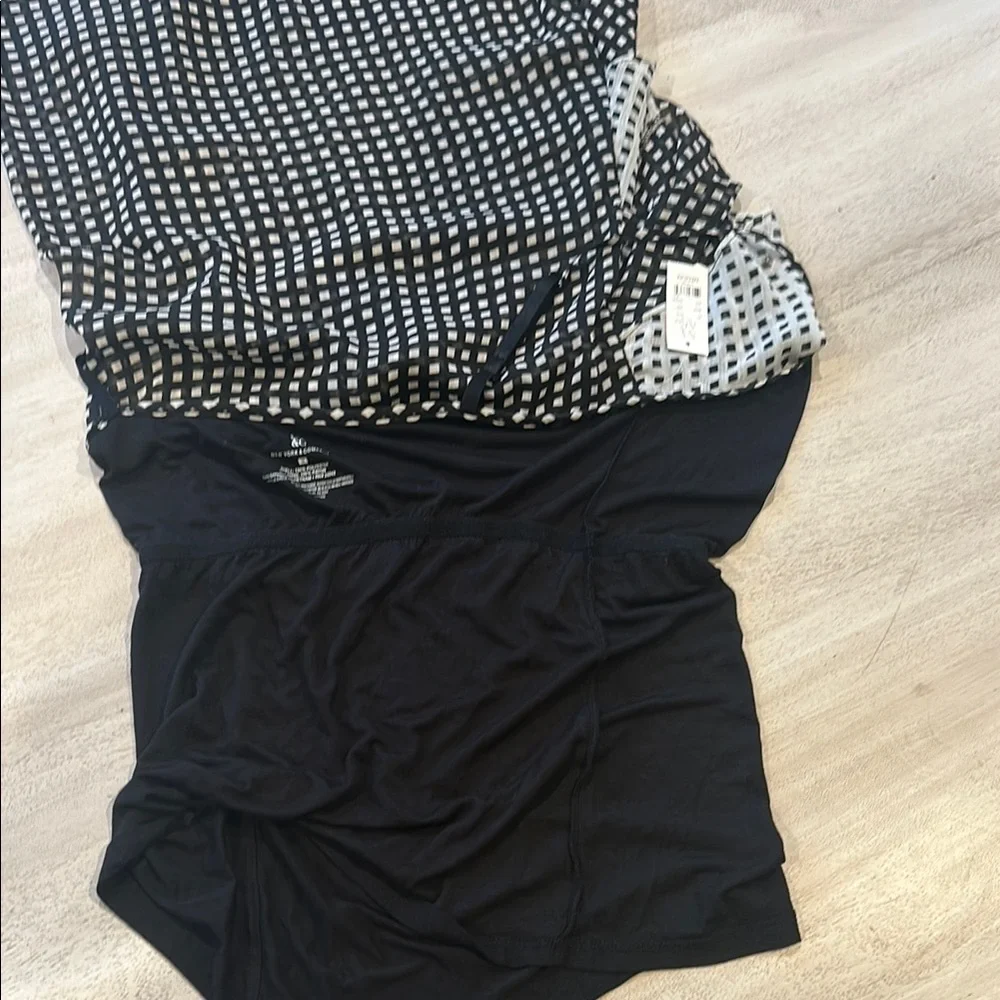New York & Company Black and White Tiered Camisole - Picture 13 of 16